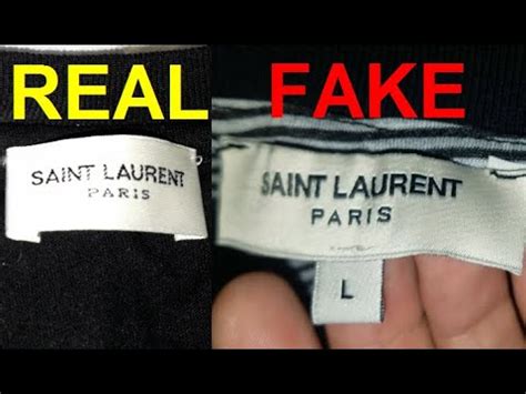 yves saint laurent polo fake|real vs fake st laurent.